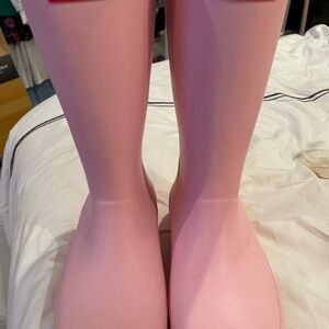 Hunter Pink Rain Boots Size 10